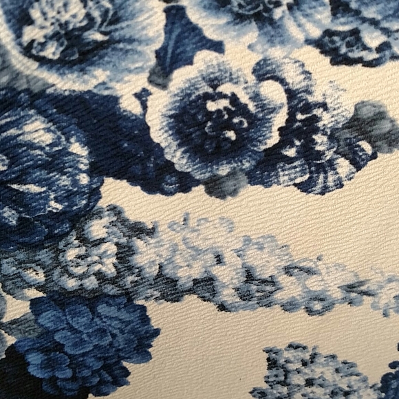 Lulu's strapless blue and ivory dress - Picture 7 of 8